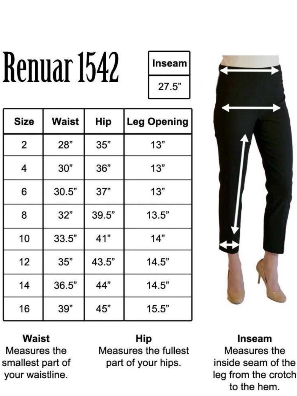 Renuar Brown Cropped Slim Ankle Pants Style 1542 NWT - Picture 3 of 3